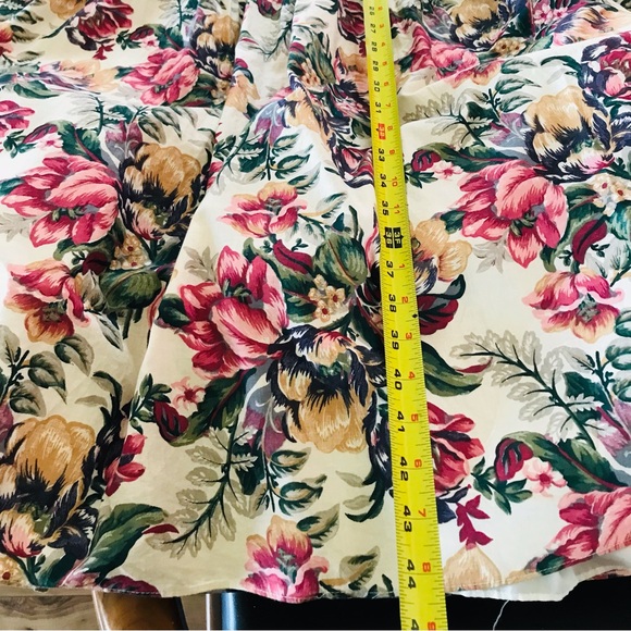 Vintage Midi Floral Cotton Dress by Albi-Ettes Size 11/12 - Picture 12 of 17